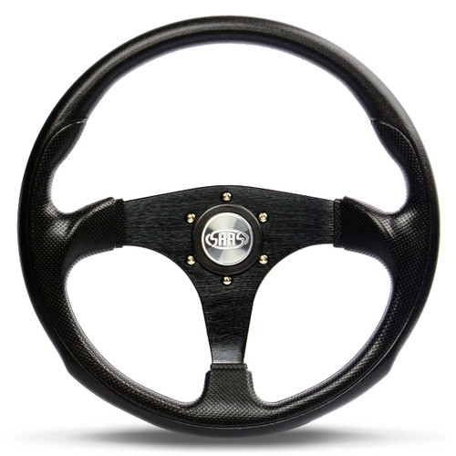 SAAS Sports Steering Wheel Poly 14" ADR Octane Black Spoke
