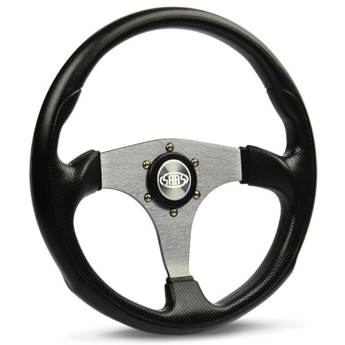 SAAS Sports Steering Wheel Poly 14" ADR Octane Titanium Spoke