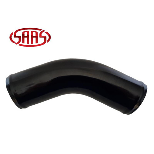 SAAS 45 Deg Pipe 76x200mm Black Anodised Aluminium Cold Air Intake