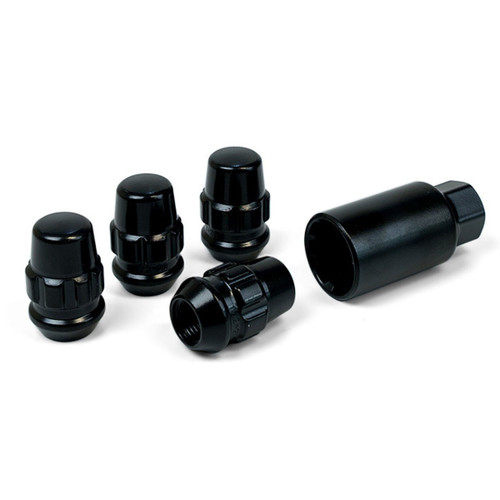 Acorn Lock Nut 1/2" Blk/Chr