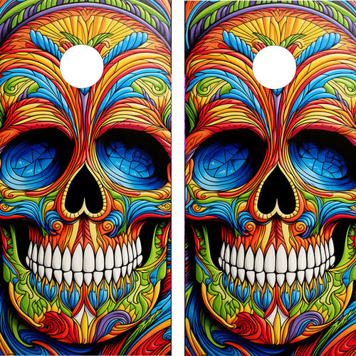 Elevate your cornhole game with our unique cornhole wraps featuring artistic skulls! Transform your boards into a striking masterpiece that combines the thrill of competition with bold, eye-catching designs. Unleash your inner rebel and make a statement with every toss!