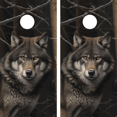 Elevate your cornhole game with the spirit of the wild – our wolf-themed wraps are designed to make a statement. Embrace the mystique and strength of wolves with custom designs that showcase these majestic creatures. Transform your outdoor gaming into a wolf-inspired adventure, adding a touch of nature's beauty to every toss.