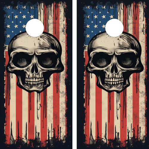 Elevate your cornhole game with our unique and edgy cornhole wraps featuring artistic skulls! Transform your boards into a striking masterpiece that combines the thrill of competition with bold, eye-catching designs.