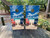 "USA and South Carolina Beach Chairs Professional Cornhole Boards featuring patriotic beach chair design with American flag and South Carolina theme"