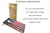 Regulation cornhole board with American flag design, birch wood build, clear sides, and reinforced cross braces.