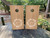 Woodgrain wedding cornhole boards