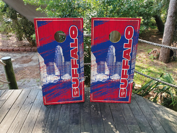 Buffalo Sports Colors Cornhole Boards!