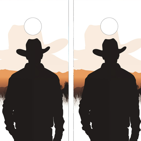 Saddle up for a wild west showdown with our cowboy and western-themed cornhole boards! Transport your outdoor gaming experience to the frontier with custom designs featuring classic cowboy imagery, from rugged landscapes to iconic symbols like cowboy hats, boots, and lassos.