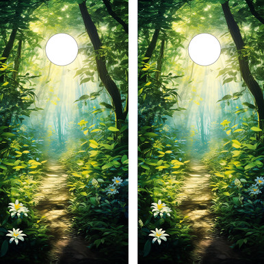 Nature Path Cornhole Boards - Design 14
