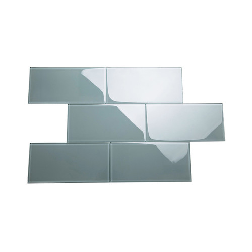 Giorbello Glass Subway Tile, 6 x 12, Slate