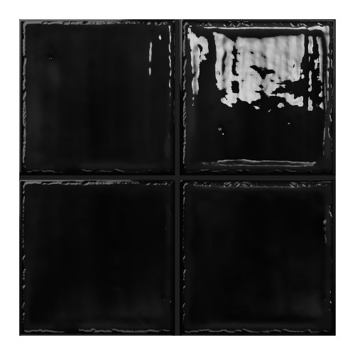 NOA Ceramic 8x8 Tile - Black