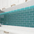 Close up Backsplash made with Dark Teal Glass Tile by Giorbello
Giorbello Glass Subway Tile, 3 x 6, Dark Teal