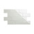 Giorbello Glass Subway Tile, 3 x 6, Light Gray