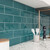 Giorbello Glass Subway Tile, 4 x 12, Dark Teal