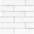 3" x 12” Spanish Fes Ceramic Subway Wall Tile - Bright White