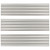 3" x 12” Fluted Ceramic Subway Wall Tile - Gray