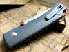 SMITH & SONS OX WITH GREY G-10 AND RED ANODIZED BACK SPACER AND THUMB STUD