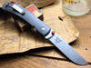 SMITH & SONS OX WITH GREY G-10 AND RED ANODIZED BACK SPACER AND THUMB STUD