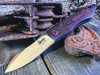 RED/BLACK RICHLITE W/ GREY G-10 LINERS, POLISHED/STONEWASHED BLADE, RED PIVOT COLLAR, BLACK BACKSPACER