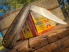 Marshland Trapper (Mossy Oak Burlap Micarta w/ Maroon Richlite Shield) Custom.