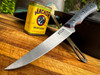 *CUSTOM SHOP* MAGNACUT KITCHEN UTILITY KNIFE W/ BLACK JUTE MICARTA SCALES/RED G-10 LINERS