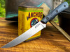 *CUSTOM SHOP* MAGNACUT KITCHEN UTILITY KNIFE W/ BLACK JUTE MICARTA SCALES/RED G-10 LINERS