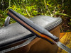 *CUSTOM SHOP* MAGNACUT 4PC KITCHEN SET W/ BLACK LINEN MICARTA SCALES/RED G-10 LINERS