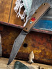 Marshland Trapper Apache *Knapped*(Roux Paper Micarta w/ Mexican Blanket Micarta Arrowhead Shield/Blackout Blade) Custom Drop