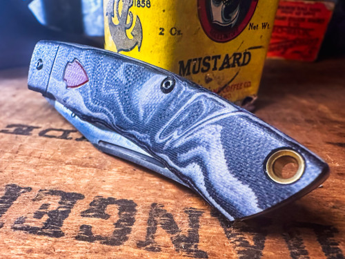 GREY/BLACK G-10 BURL/RED G-10 BADGE