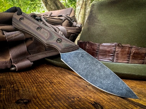 *CUSTOM SHOP RUN* BRAVE BLACKOUT DEEP AUTUMN CANVAS MICARTA (MAGNACUT)