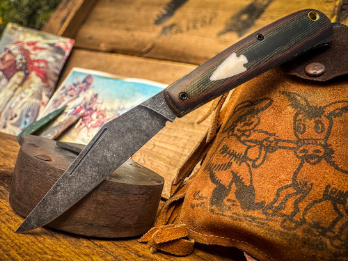 Marshland Trapper Apache Series (Deep Autumn Canvas w/ Bone Linen  Arrowhead Shield/Blackout Finish) Custom Drop Marshland Trapper Apache Series (Deep Autumn Canvas w/ Bone Linen  Arrowhead Shield/Blackout Finish) Custom Drop