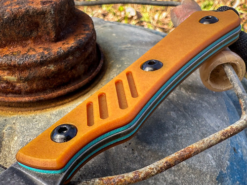 *CUSTOM SHOP* SHOAL NATURAL PAPER MICARTA W/TEAL LINERS/BLACKOUT