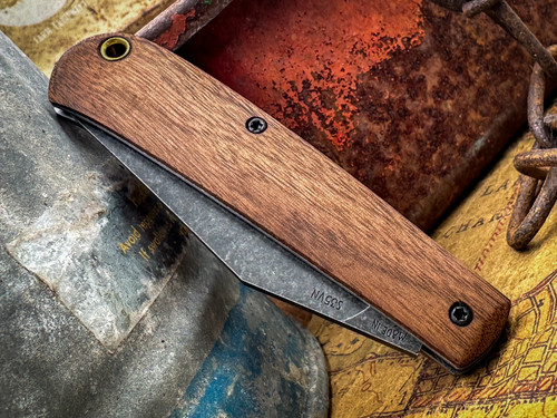 Marshland Trapper Apache *Mammoth Inlay*(Walnut/ Mammoth Bone Light Arrowhead Shield/Blackout Finish) Custom Drop