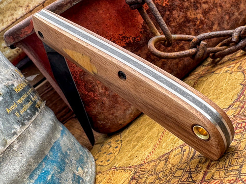 Marshland Trapper Apache *Steller's Inlay*(Walnut/ Steller's Sea Cow Arrowhead Shield/Blackout Finish) Custom Drop