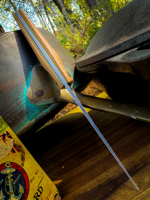 *CUSTOM SHOP* MAGNACUT PARING KNIFE W/ NATURAL JUTE MICARTA SCALES/OD GREEN MICARTA LINERS