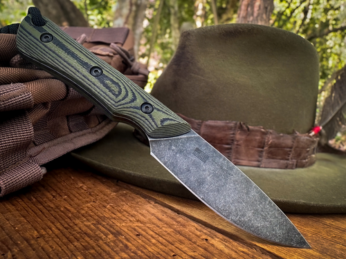 *CUSTOM SHOP RUN* BRAVE BLACKOUT OD GREEN/BLACK G-10 (MAGNACUT)