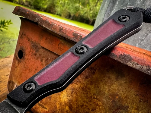 *CUSTOM SHOP* SHOAL (MAGNACUT)  BLACK MICARTA W/ REDSTONE RICHLITE BLACKOUT