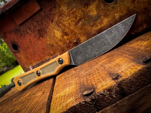 *CUSTOM SHOP* SHOAL (MAGNACUT)  NATURAL MICARTA W/ OD GREEN MICARTA BLACKOUT