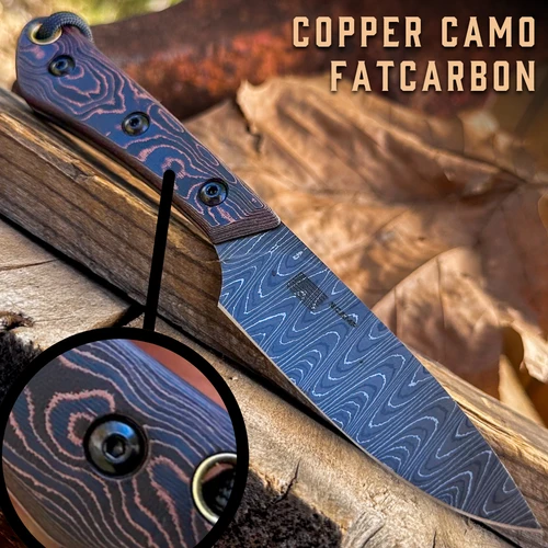 SCAMP DAMASCUS & COPPER CAMO FATCARBON *FOUNDER'S SERIES*