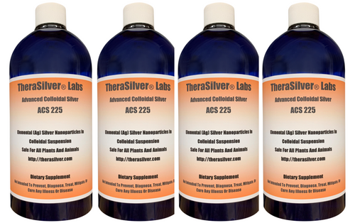 TheraSilver® Labs Advanced 225 PPM Quad-Pack