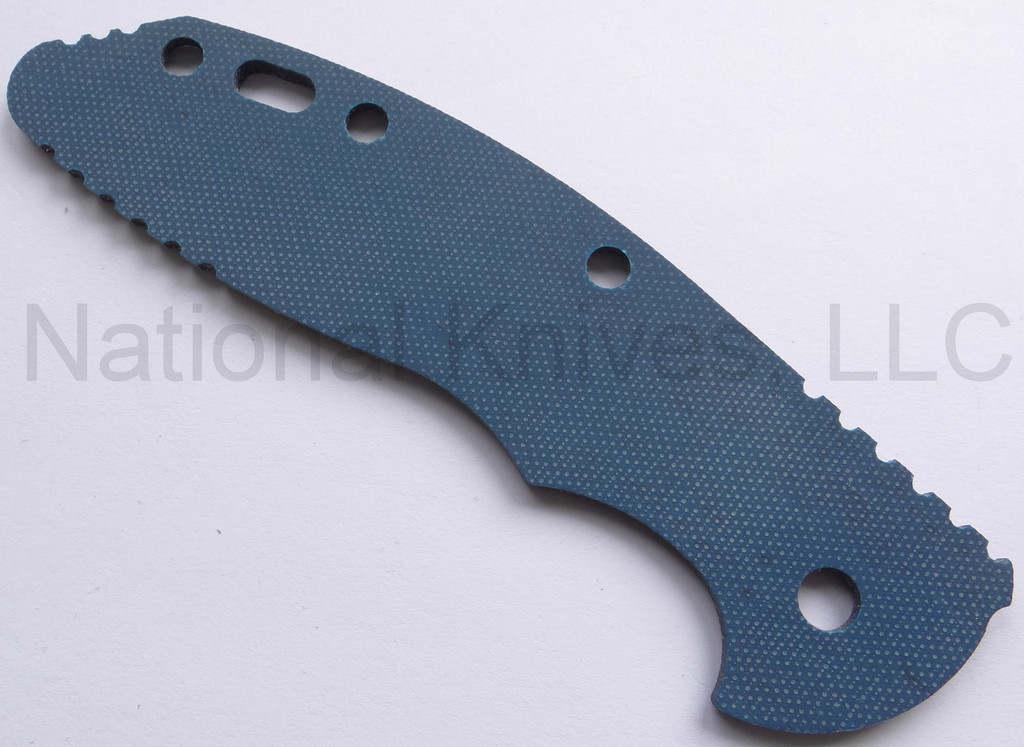 REFERENCE ONLY - Rick Hinderer Knives Folding Knife G-10 Handle Scale for XM-18 - 3.5", Blue - Black