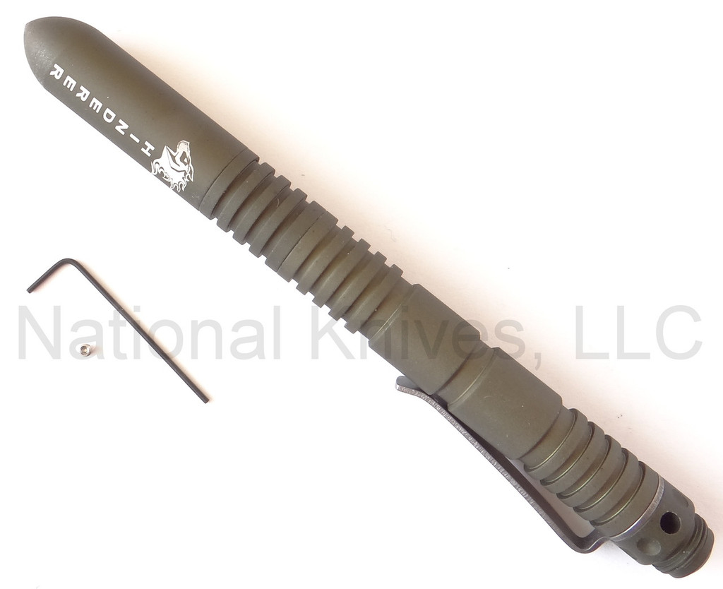 REFERENCE ONLY - Rick Hinderer Knives Modular Aluminum Pen Set, Olive Drab (OD)