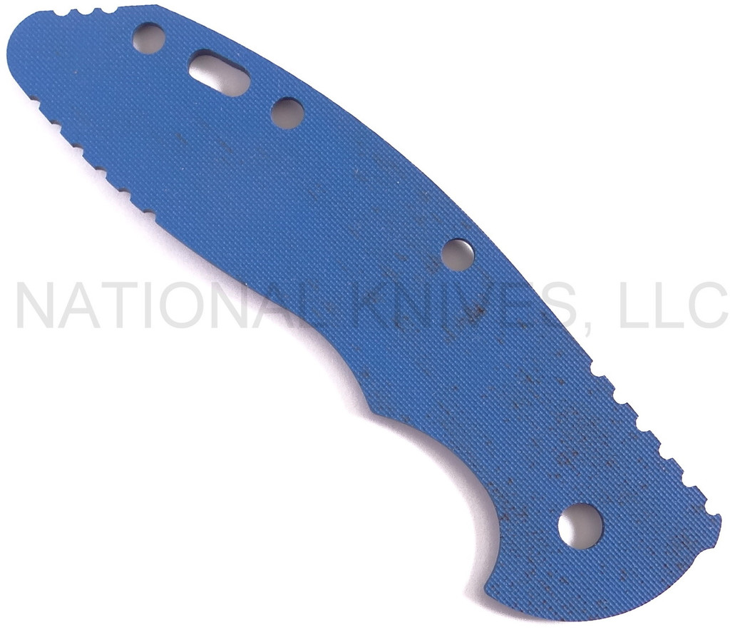 Rick Hinderer Knives Folding Knife G-10 Handle Scale for XM-18 - 3.5"-BLUE-Black