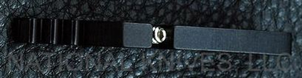 Rick Hinderer Knives Standard Hinderer Modular Backspacer System (HMBS) to fit XM-18 3.5" - shown not installed on knife.  Black aluminum construction.  Model K450210400.