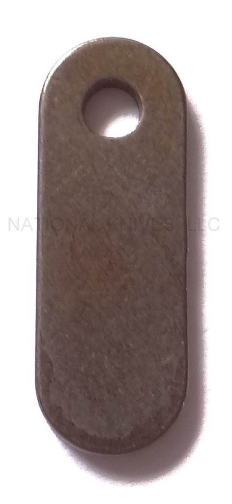 Rick Hinderer Knives Titanium Filler Tab (1) - Single Hole - Stonewashed Bronze