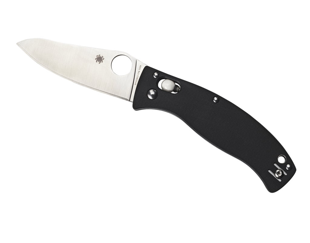 REFERENCE ONLY - Spyderco D'Allara 3 C82GP3 Folding Knife, 3.375" Plain Edge Blade, Black G-10 Handle