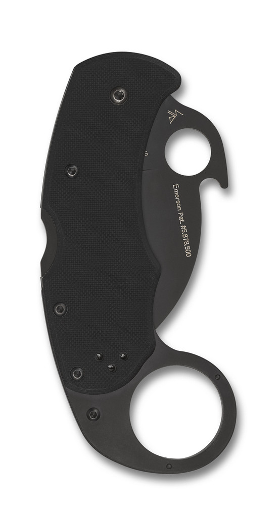 Spyderco Karahawk Knife C170GBBKP Black Plain Edge VG-10 Blade Black G-10 Handle