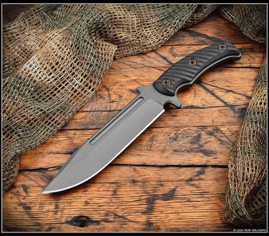 RMJ Tactical Combat Africa Fixed Blade Knife | Black | National