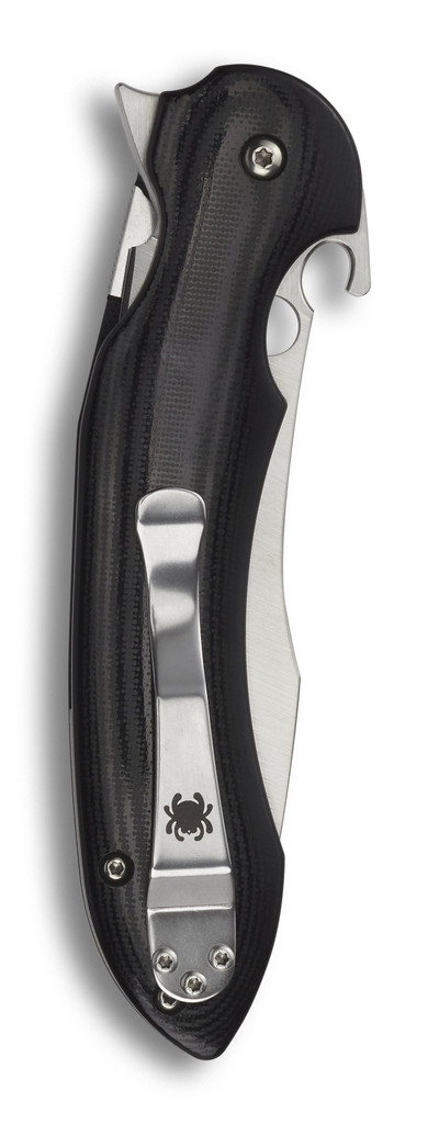 Spyderco Tropen Folding Knife C237GP 4.02" Plain Edge CPM-S30V Blade Black G-10