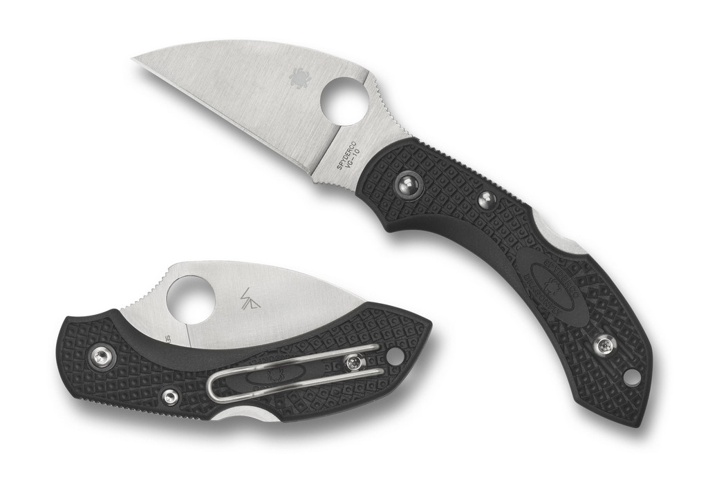 Spyderco Dragonfly 2 Wharncliffe Knife C28FPWCBK2 PlainEdge VG10 Blade Black FRN